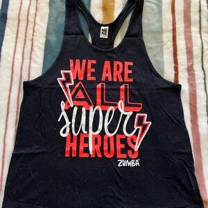 Zumba Fitness Black & Blue Tanks